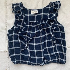 Universal thread blue sleeveless top